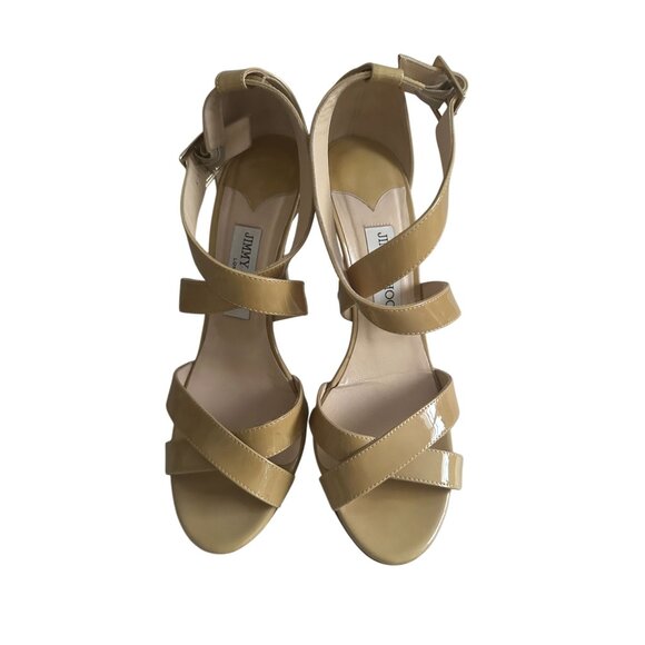 Jimmy Choo Beige Strappy Stilettos - Picture 2 of 9